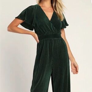 Lulus Green Jumpsuit- Medium